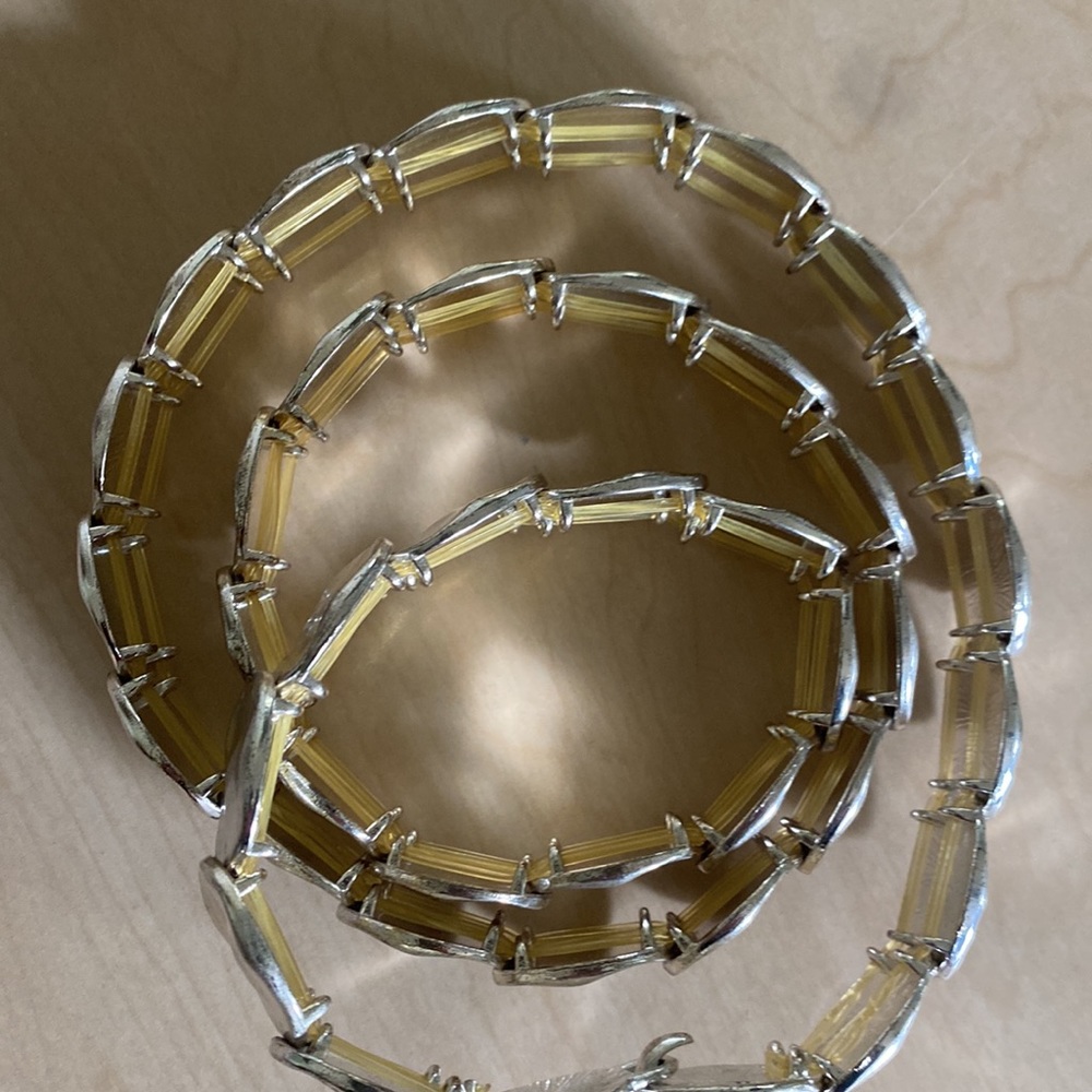Chico’s Silver/gold tone link belt - Picture 2 of 6